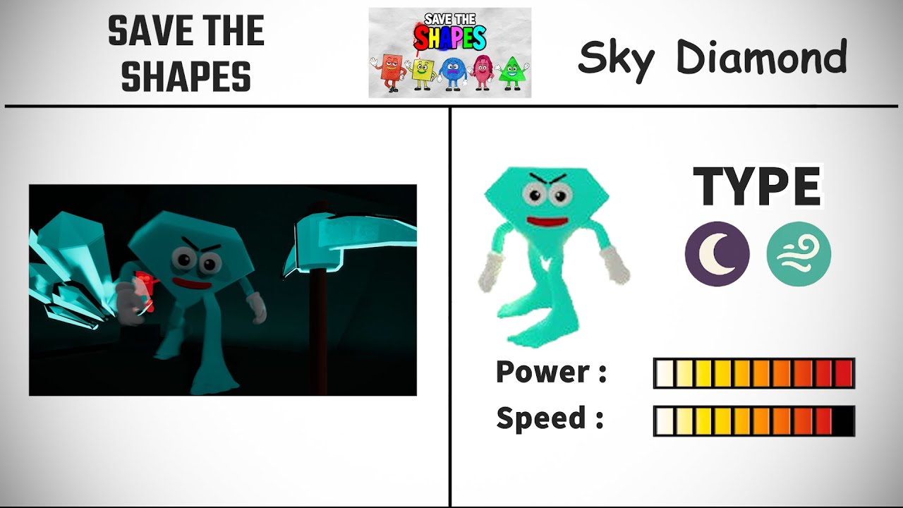 Save The Shapes All Characters Book & Power Comparison