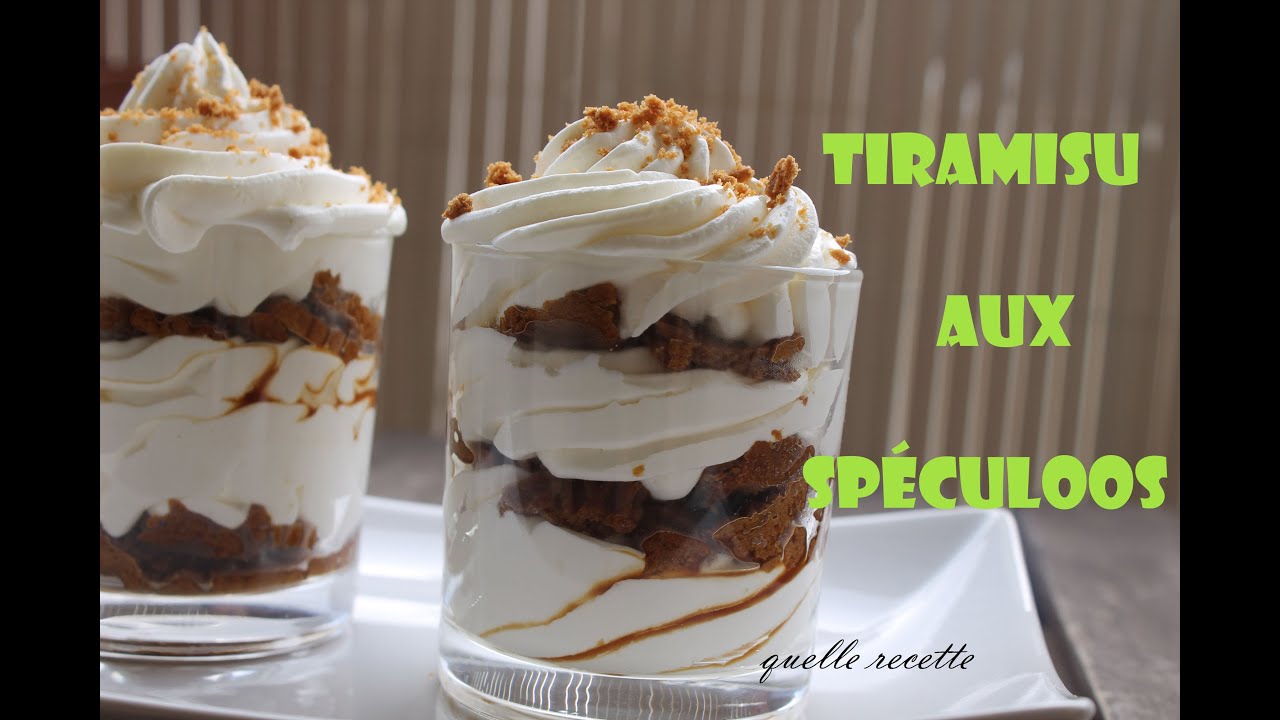 recette d'un tiramisu au speculoos