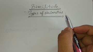 Similitude - Types of Similarities. U5_L5