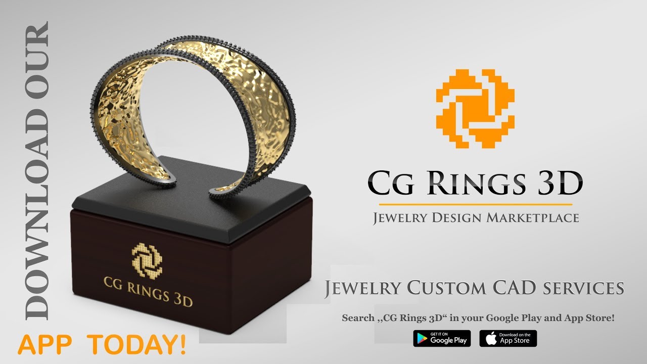 Jewelry Custom CAD Services - Ice Bracelet