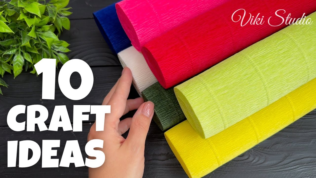 10 IDEAS 💥 Crepe Paper Decoration Ideas Crepe Paper Flowers