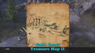 ESO Gold Coast Treasure Map II, Location, The Elder Scrolls Online, Treasure map 2
