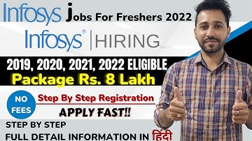 Infosys Jobs For Freshers 2022, Infosys Registration Process 2022, Infosys Recruitment 2022