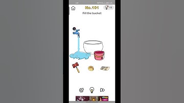 FILL THE BUCKET LEVEL 101 BRAIN OUT #brainout #game #mobilegame #shorts