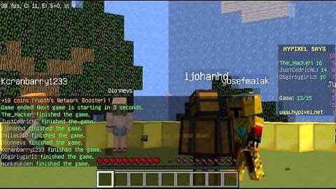 【Minecraft】Hypixel Hacker Report #33 - Kcranbarry1233