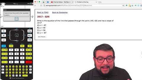 Algebra 1 STAAR: Grossi Solves Question 36 from 2017 using the TI-Nspire