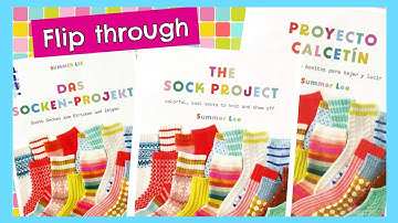 📚 Flip through 🧦 "The sock project" Summer Lee  ("Das Socken Projekt" "Proyecto calcetín")