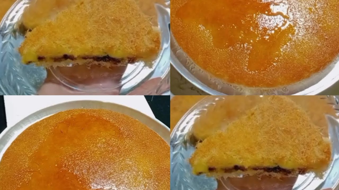 جربي الكنافة بالطريقة دي وهتدعيلي❗ بحشوه الكاسترد والشوكولاته❗ ونتيجه هتبهر الكل من جمالها