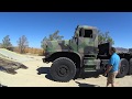 Driving the Oshkosh 7 ton military 6 x 6