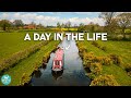 DAILY LIFE ABOARD A CANAL BOAT (cruising Great Britain)