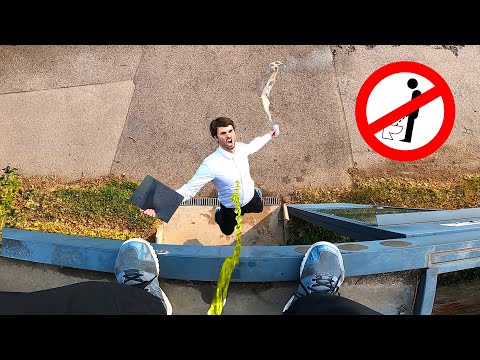 PEEING IN PUBLIC GONE WRONG - Parkour POV