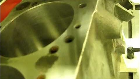 Decking Small Block Chevrolet 350 on Rottler F68A