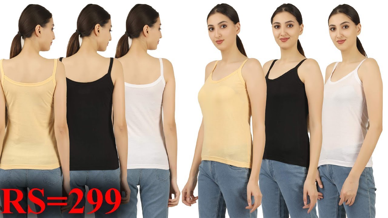 New model Womens Cotton Multicolor Camisole ₹ 299