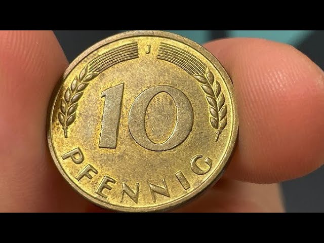 1950 Germany 10 Pfennig Coin 🪙 | Value, History, Mintage