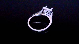 Halo Pave Diamond Engagement Ring | Diamond Mansion