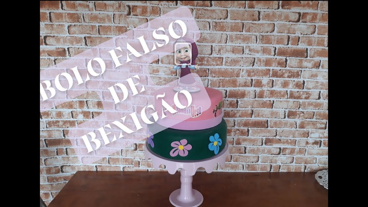 Como Fazer um BOLO FAKE com BEXIGÃO - MINECRAFT 🎂🗡️ 