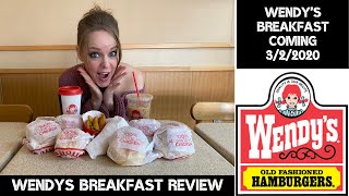 Wendy's breakfast review! They're launching breakfast nationwide 3\/2\/20 and we tried everything!