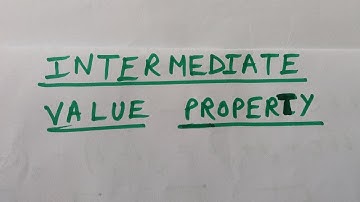 Intermediate Value Property