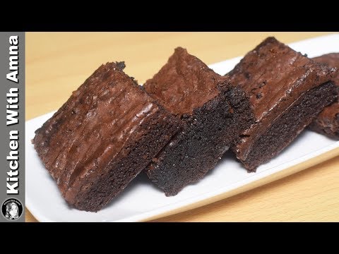 the-best-fudgy-brownie-recipe-without-oven---how-to-make-brownies---kitchen-with-amna