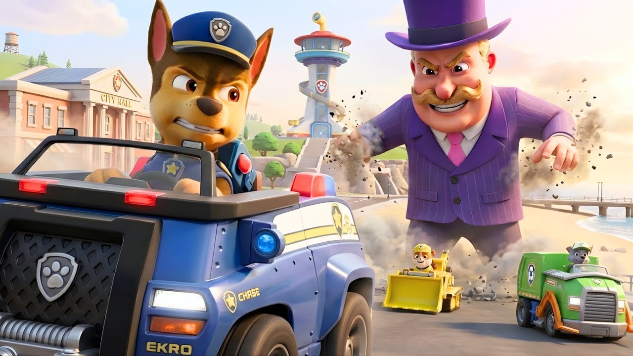 Paw Patrol Team Is Chased by a Giant Humdinger | Sad Story with a Happy Ending | Paw Patrol Cartoon