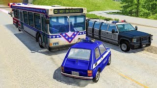 EPIC POLICE CHASES #19 - BeamNG Drive Crashes
