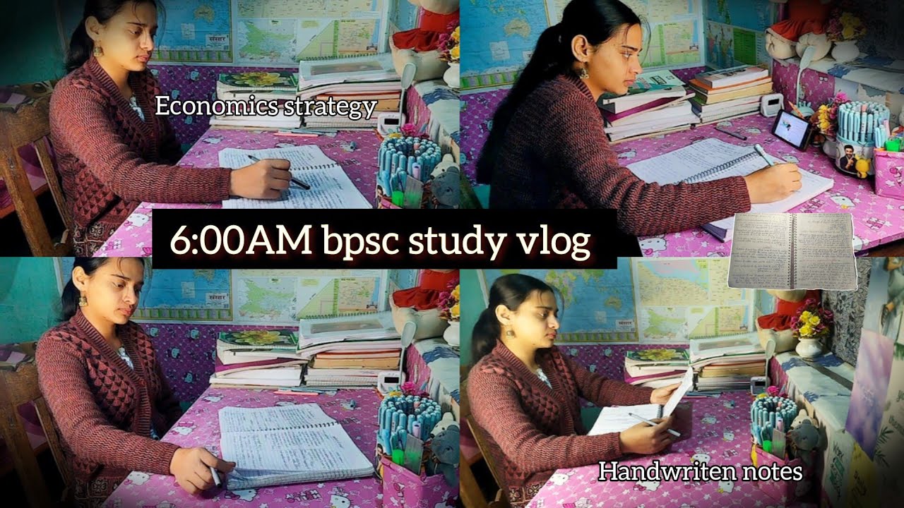 BPSC 2026 Preparation | Current + History+ Economics Strategy📚 A productive day in my life🌱