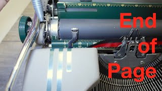 Typewriter Basics: End of Page Indicators