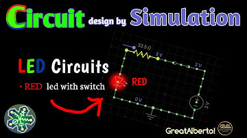 Red Led light Circuit - EveryCircuit, Simulated Circuit Projects