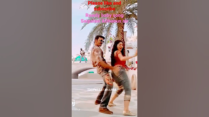 Rowdy baby song#saipallavi #dhanush dance#shorts