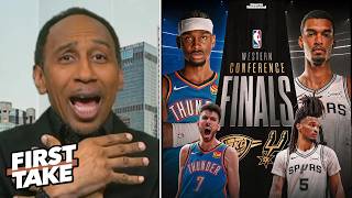 FIRST TAKE | "Wemby is coming to expose SGA’s MVP!" - Stephen A on Spurs vs Thunder in West Finals