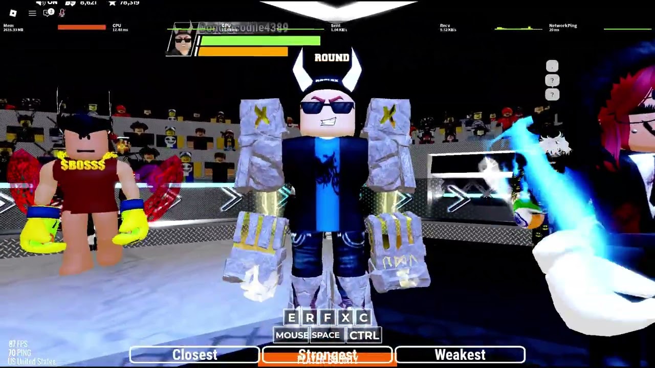 Can I Survive a 24 Player Roblox boxing league Royale?
