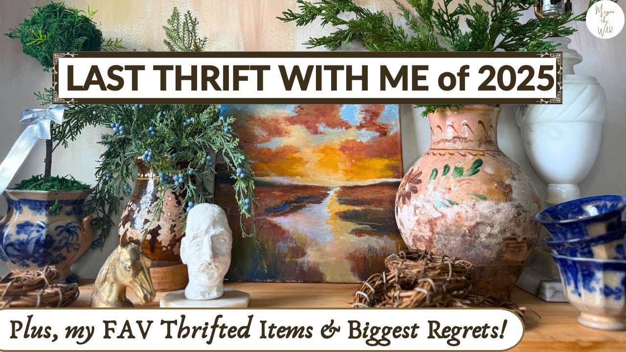 LAST THRIFT WITH ME of 2025 | Favorite Home Decor | Biggest Thrift Regrets