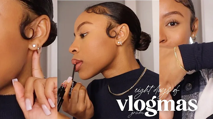 VLOGMAS: GRWM | Girl Talk, 10 Minute Makeup Routin...