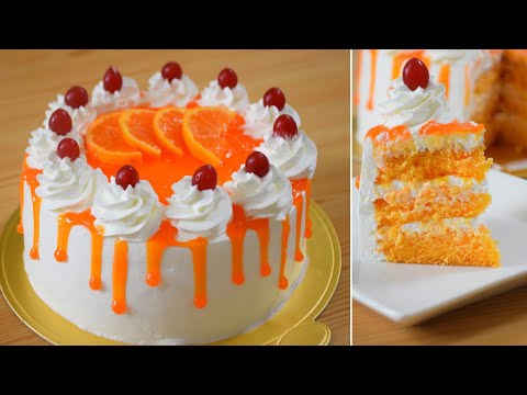 Video: Cake With Orange Cream And Berries