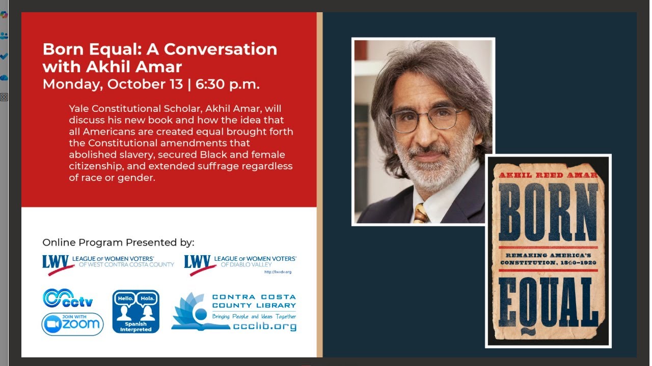 Born Equal: A Conversation with Akhil Amar