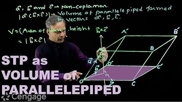 STP as Volume of Parallelepiped | Cengage Exam Crack | G Tewani | JEE 2022 | Mathematics