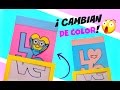 DIY TARJETA MÁGICA que cambia de color | San Valentín Día de los enamorados