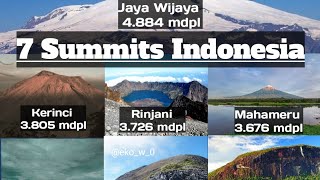 Wowww..!! Seven summits Indonesia,7 Puncak  Tertinggi di Indonesia