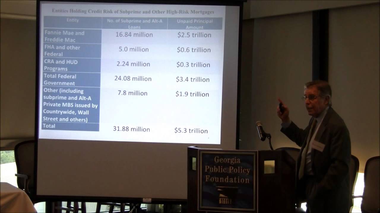 Peter Wallison: Fed Mortgage Policy Caused Recession