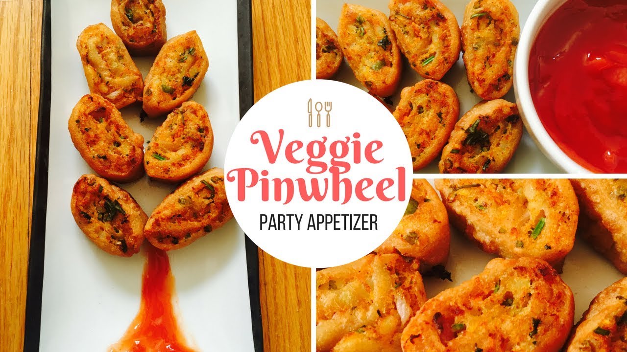 Veggie Pinwheel - Jills Kitchen - Party Appetizer!! - YouTube