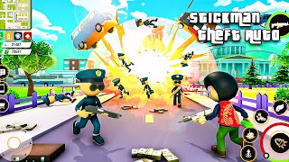 Stickman Mafia City Wars Gangs Gameplay Walkthrough (iOS, Android) - Part 1 screenshot 4