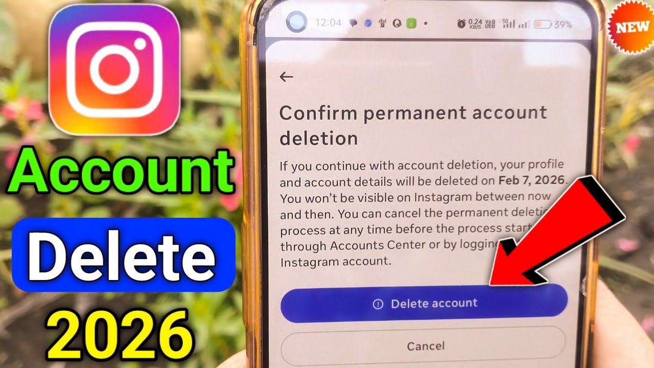 Instagram Account Delete Kaise Kare Permanently | How To Delete Instagram Account | Instagram Id Del