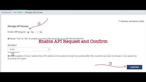 Enable api access in GST portal