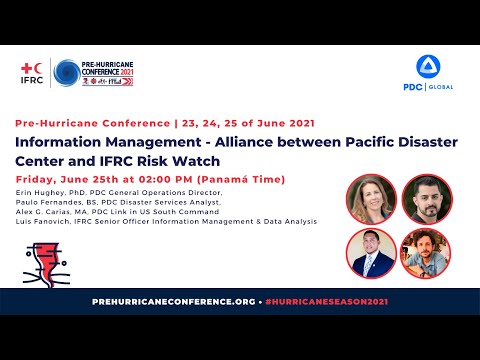 Information Management - alliance with Pacific Disaster Center and IFRC Risk Watch