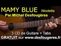 MAMY BLUE - Nicoletta -  Démo guitare pour mes élèves (et pour les autres ;o)
