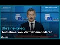 Treffen der EU-Innenminister zum Krieg in der Ukraine und der Aufnahme von Vertriebenen am 27.02.22