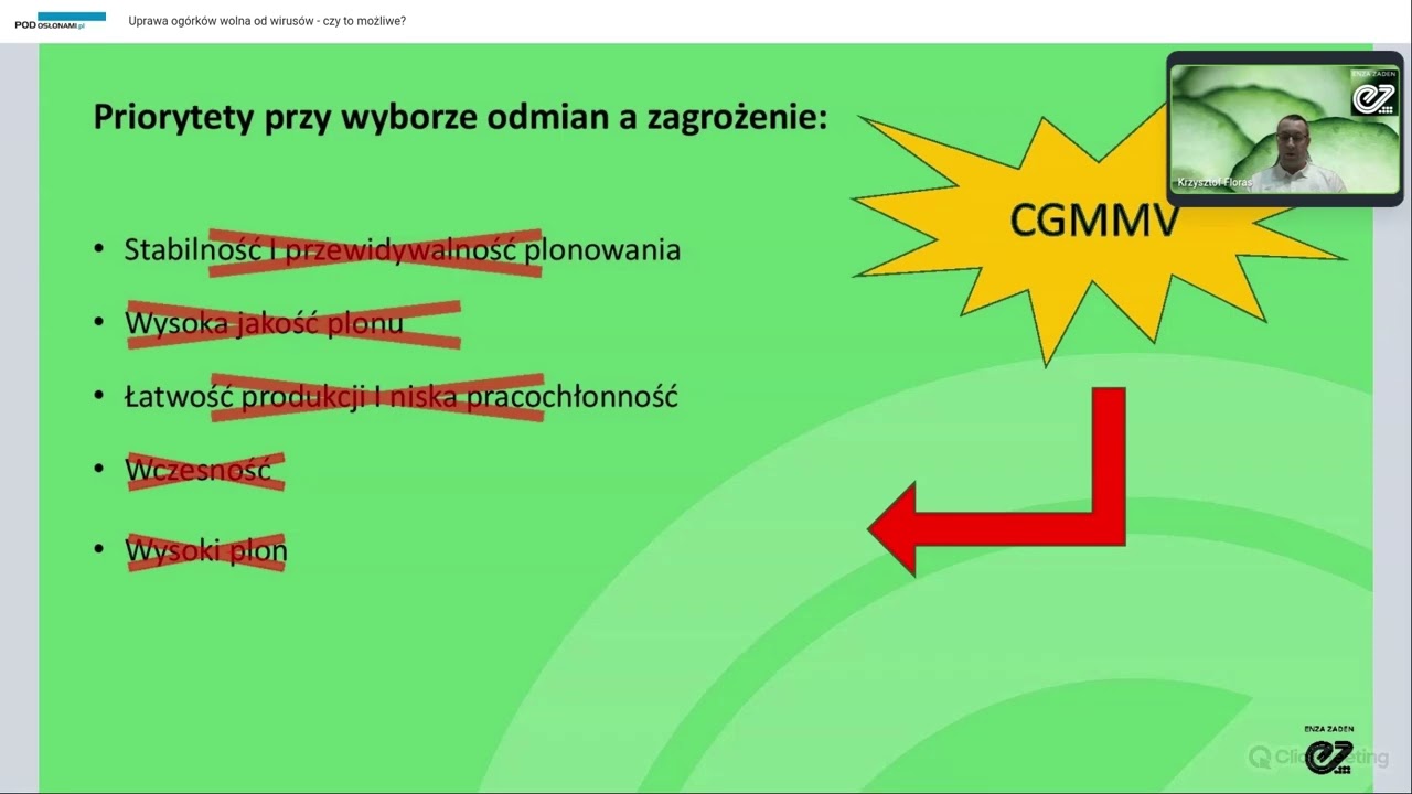 Enza Zaden: Wysoka odporność na wirusa CGMMV dopasowana do Twoich potrzeb