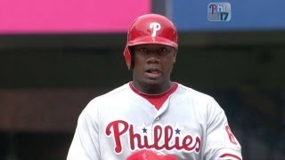 PHI@NYM: Howard's two-run double puts Phillies on top