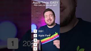 Apple trivia quiz! Difficulty level: Easy!