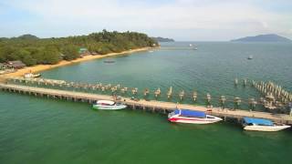 The pier side of Koh Phayam in the morning with Yuneec Q500+